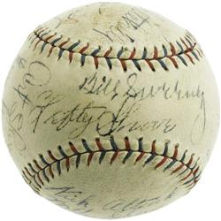 1929 Phila Athletics Signed Baseball PSA/DNA