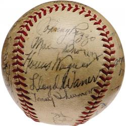 1938 Pitt Pirates Signed Baseball Wagner PSA/DNA