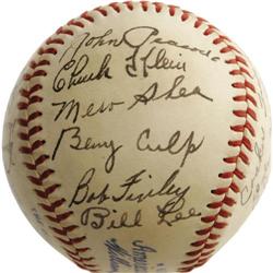 1944 Phila Phillies Team Signed Baseball PSA/DNA