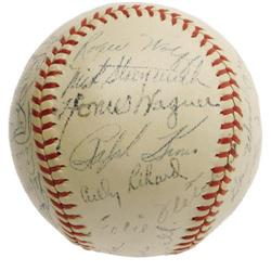 1947 Pitt Pirates Signed Baseball Wagner PSA/DNA