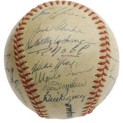 1951 NY Giants Team Signed Baseball PSA/DNA