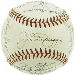 "1951 New York Yankees Team Signed Baseball, PSA "