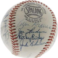 1952 Brooklyn Dodgers Signed Baseball PSA/DNA