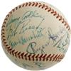 Image 1 : "Rogers Hornsby, Frisch Signed Baseball PSA/DNA"