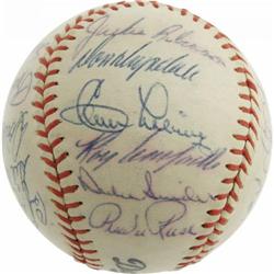 1956 Brooklyn Dodgers Signed Baseball PSA/DNA