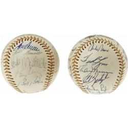 1976 All-Star Team Signed Baseballs (2) PSA/DNA