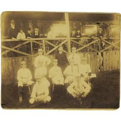 1880's Frank Bancroft & His Team Cabinet Photo 