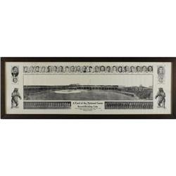  1908   A Yard of the National Game   Cubs Panorama 