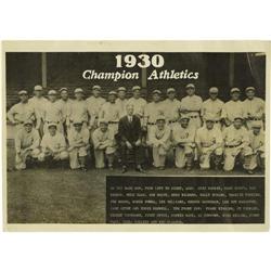 1930 Philadelphia Athletics Panoramic Photograph