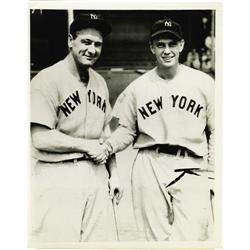 1939 Lou Gehrig's Streak Ends Wire Photograph 