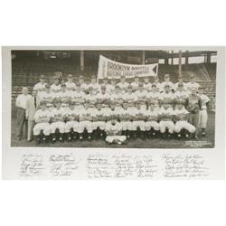 1952 Brooklyn Dodgers Panoramic Photograph 