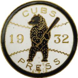 1932 World Series (Chicago Cubs) Press Pin 