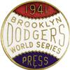1941 World Series (Brooklyn Dodgers) Press Pin 