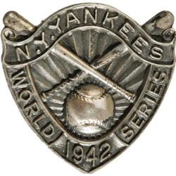 1942 World Series (New York Yankees) Press Pin 