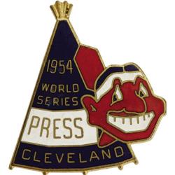 1954 World Series (Cleveland Indians) Press Pin 