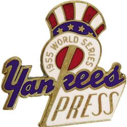 1955 World Series (New York Yankees) Press Pin 
