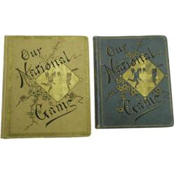 "1887 ""Our National Game"" Albums Lot of 2 "