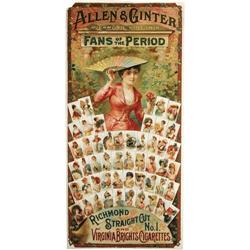 1888 Allen & Ginter N7 Fans of the Period Poster