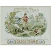 Image 1 : "19th Century ""Crack Team"" Baseball Cigar Label "