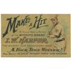 Image 1 : 1912 Honus Wagner Harper Whiskey Trade Card 