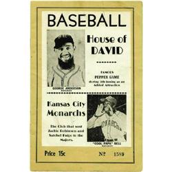 1950 House of David vs. KC Monarchs Program