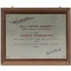 1950 All-Star Game Plaque Jackie Robinson