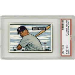 1951 Bowman Mickey Mantle #253 PSA VG-EX 4 