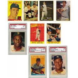 1957-1958 Topps Baseball Near Complete Sets with Auto