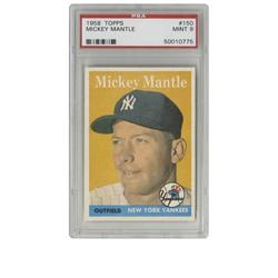 1958 Topps Mickey Mantle #150 PSA Mint 9 