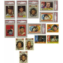 1960-1961 Topps Baseball Near Complete Sets with Auto