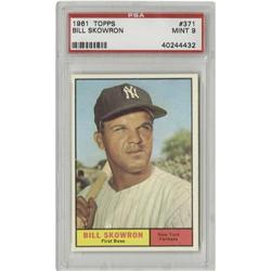 1961 Topps Bill Skowron #371 PSA Mint 9  