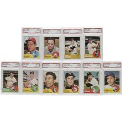 1963 Topps Baseball PSA Mint 9 Lot of 10 