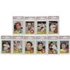 Image 1 : 1963 Topps Baseball PSA Mint 9 Lot of 10 