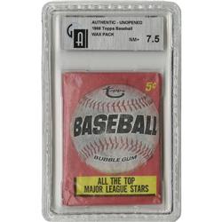 1966 Topps Baseball First Series Wax Pack GAI NM+ 7.5