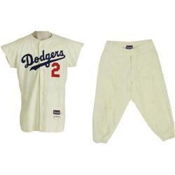 1956 Randy Jackson Game Worn Dodgers Uniform 