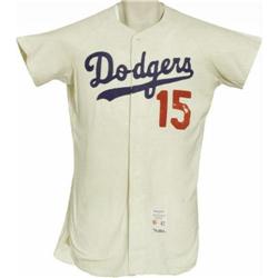 1965 Bob Miller Game Worn Dodgers Jersey 