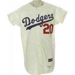 1965 Al Ferrara Game Worn Dodgers Jersey 