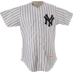 1990 Joe DiMaggio Old Timers Day Worn Jersey 