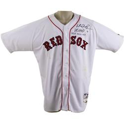 2004 Manny Ramirez Home Run Game Worn Jersey