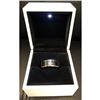 Image 1 : Mens Titanium Steel Black And Silver Ring