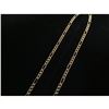 Image 3 : Hand Made Figaro Designed 10K Solid Yellow Gold Men's Necklace