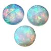 Image 1 : Cabochon Fin Natural Opal - AAA Grade - Round Rose Cut - Ethiopia Mined