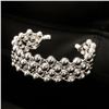 Image 2 : Ladies 925 Sterling Silver Plated Round Bead Bangle.