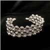 Image 3 : Ladies 925 Sterling Silver Plated Round Bead Bangle.