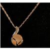 Image 1 : Elegant, Contemporary Opal Rhinestone Necklace