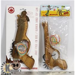 VINTAGE 2 SEALED RUBBER BAND GUNS