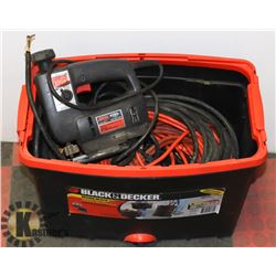 MASTERCRAFT ROLLING TOOL BOX WITH EXTENSION CORDS