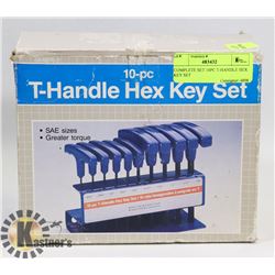 COMPLETE SET 10PC T-HANDLE HEX KEY SET