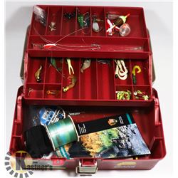 TACKLE BOX WITH FISHING TACKLE
