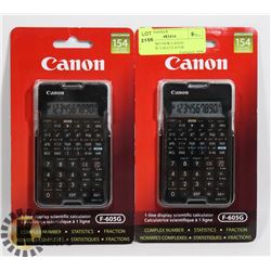 LOT OF TWO NEW CANON SCIENTIFIC CALCULATOR
